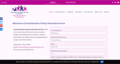 Desktop Screenshot of fis.carmarthenshire.gov.uk